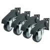 ROTAR LTDA. Rueda Retráctil para Levantar Mesa. Banda PVC Núcleo Poliamida. Kit 4 Ruedas. Carga Total 240 Kg