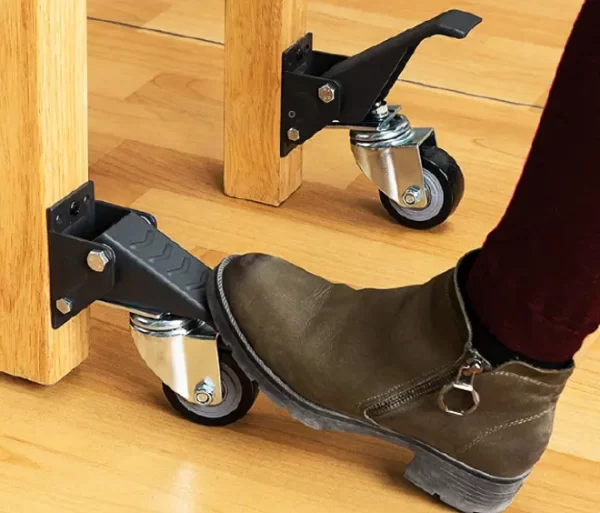 Rueda Retráctil para Mesa<br> Banda PVC Núcleo Poliamida <br>Kit de 4 Ruedas<br><br> - Imagen 2