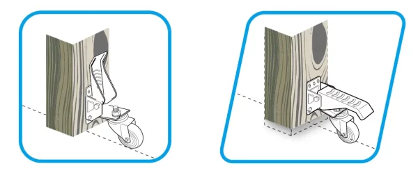Rueda Retráctil para Mesa<br> Banda PVC Núcleo Poliamida <br>Kit de 4 Ruedas<br><br> - Imagen 3