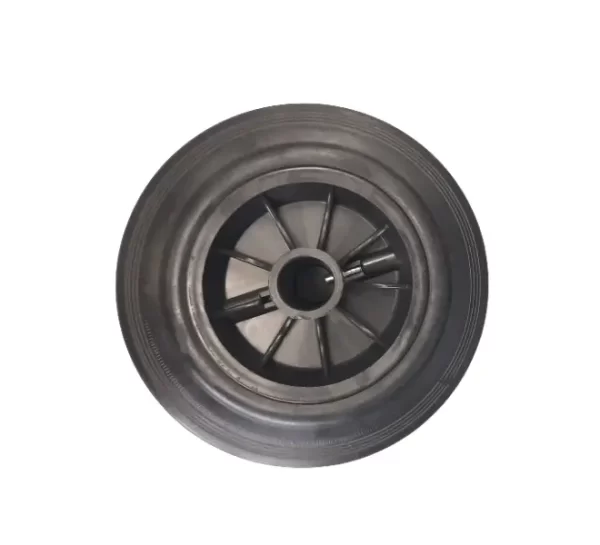 Rueda Contenedor Basura <br> Banda Goma Núcleo Plástico <br><br><br> - Imagen 4