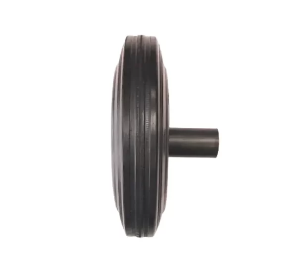 Rueda Contenedor Basura <br> Banda Goma Núcleo Plástico <br><br><br> - Imagen 3