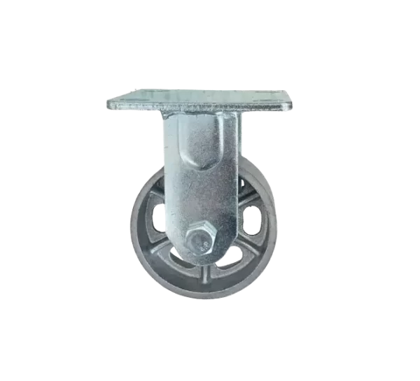 ROTAR LTDA. Rueda Hierro Fundido Placa Fija, Acero Galvanizado.