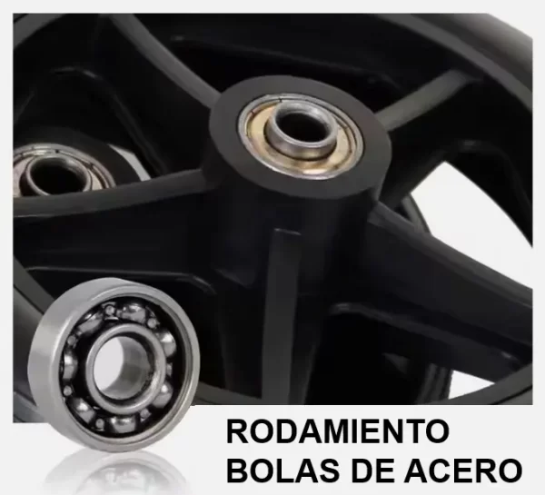 Rueda Silla de Ruedas  <br> Banda Poliuretano <br> Núcleo Plástico<br><br> - Imagen 2