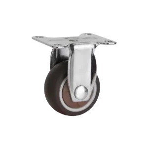 ROTAR LTDA. Rueda Simple Banda TPR Café 75 mm 50 Kg Placa Fija