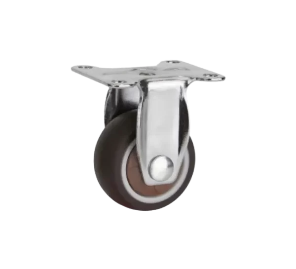 ROTAR LTDA. Rueda Simple Banda TPR Café 75 mm 50 Kg Placa Fija