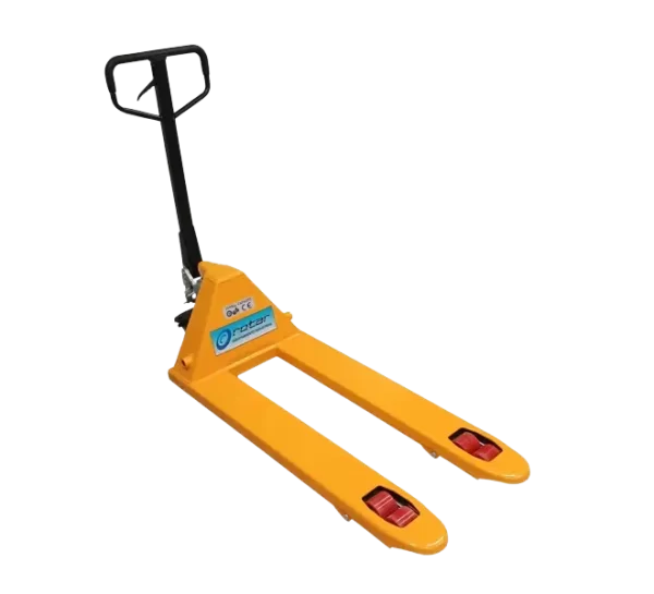 ROTAR LTDA. Transpaleta Manual, Carga 2500 Kg Dimensiones 1150x550 mm. Ruedas Banda de Poliuretano.