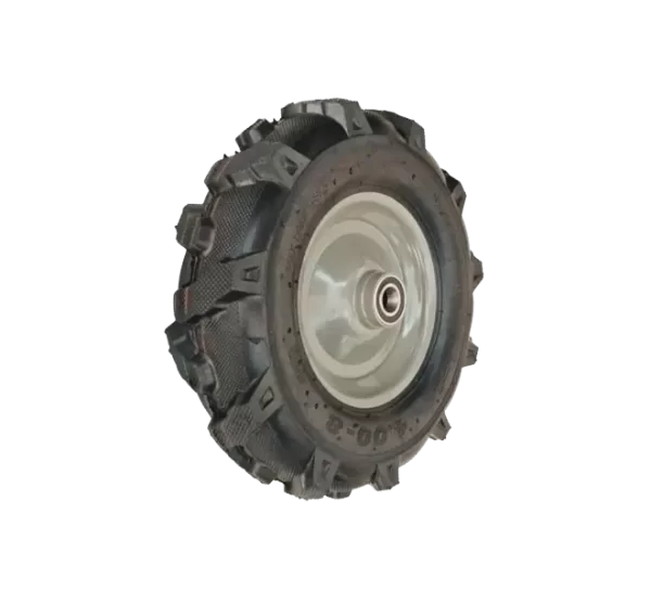 ROTAR LTDA. Rueda Neumática TRACTOR Banda de Caucho, Diámetro 400 mm, Capacidad de Carga 300 Kg.