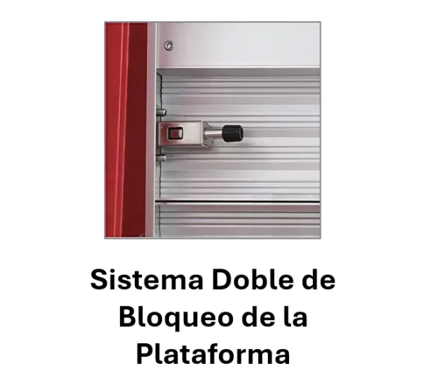 Escalera de Tijera 6 Peldaños <br> Fibra de Vidrio <br> Plataforma Aluminio <br><br> - Imagen 4