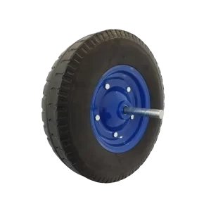 Rueda de Carretilla <br> Banda Caucho Macizo <br>Diámetro 400 mm <br><br>