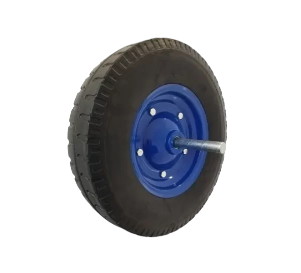 Rueda de Carretilla <br> Banda Caucho Macizo <br>Diámetro 400 mm <br><br>