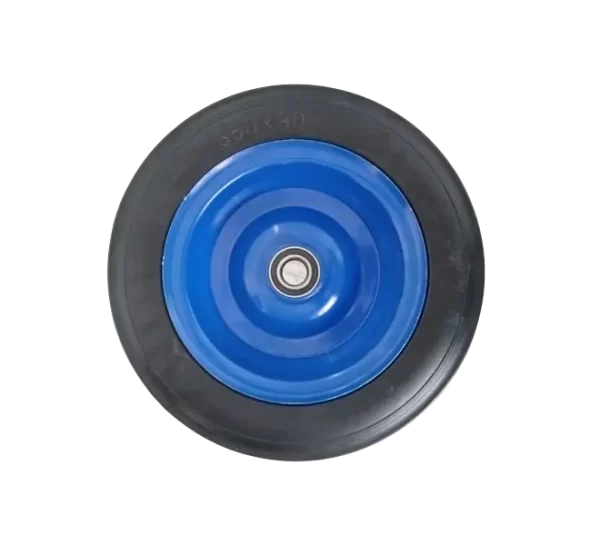 Rueda Caucho Macizo <br> Núcleo Acero Soldado <br>Diámetro 350 mm<br><br> - Imagen 2