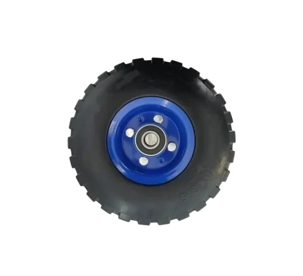 Rueda Caucho Macizo <br> Núcleo Acero Apernado <br>Diámetro 250 mm<br><br> - Imagen 3