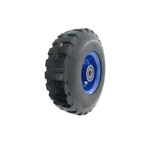 Rueda Caucho Macizo <br> Núcleo Acero Apernado <br>Diámetro 250 mm<br><br> - Imagen 2