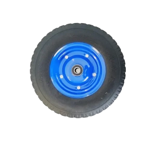 ROTAR LTDA. Rueda Banda de Caucho Macizo y Núcleo de Acero Apernado. Diámetro 400 mm. Capacidad de Carga 300 Kg.