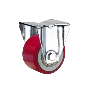 ROTAR LTDA. Rueda NANO Poliuretano Hierro Fundido Placa Fija Diámetro 80 mm Carga 300 Kg.