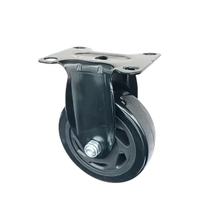 ROTAR LTDA. Rueda BLACKRAY Banda PVC Negro Núcleo PA Negra Placa Fija