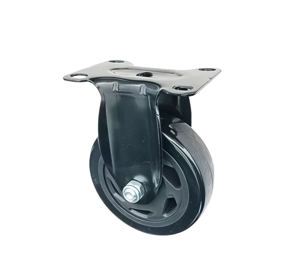 ROTAR LTDA. Rueda BLACKRAY Banda PVC Negro Núcleo PA Negra Placa Fija