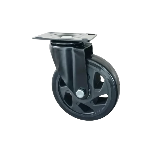 ROTAR LTDA. Rueda BLACKRAY Banda PVC Negro Núcleo PA Negra Placa Giratoria