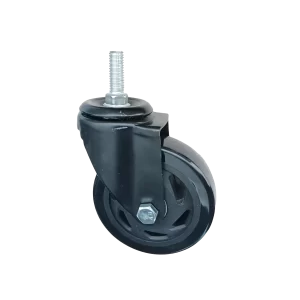 ROTAR LTDA. Rueda BLACKRAY Banda PVC Negro Núcleo PA Negra Placa Giratoria Perno Pasante M12