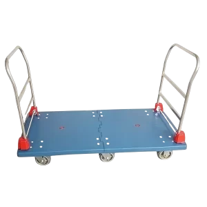 ROTAR LTDA. Carro Plegable 900 Kg Base Extendida Plataforma Plástica. Doble Manillar.