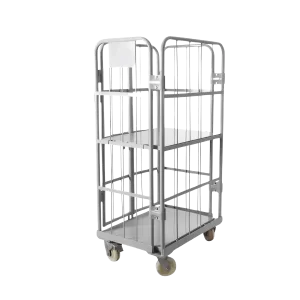 ROTAR LTDA. Carro Plegable 500 Kg con Barandas en Acero. Dimensiones 800x1100x1700 mm. Jaula Lavandería.