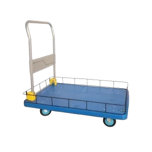 ROTAR LTDA. Carro Plegable Plataforma de Plástico Baranda de Seguridad. Dimensiones 600x1000x950. Carga 400 Kg.